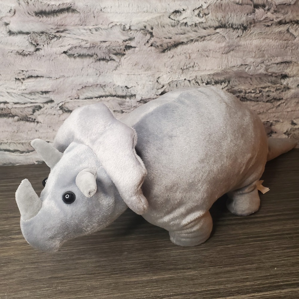 Lg. 22" Gray Triceratops Aromatherapy Plush‎ Stuffed Animal Dinosaur NO SCENT PK